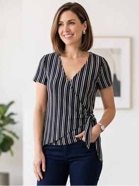 Lucky Brand Wrap Top